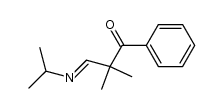 2-benzoyl-N-isopropyl-2-methylpropanimine Structure