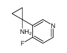 1-(4-fluoropyridin-3-yl)cyclopropan-1-amine结构式