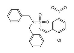 1-chloro-2-(dibenzylsulfamoyliminomethyl)-4-nitrobenzene Structure