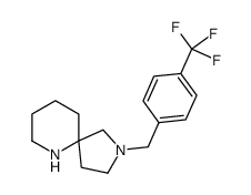 2-[[4-(trifluoromethyl)phenyl]methyl]-2,6-diazaspiro[4.5]decane结构式