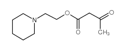 3-氧代-丁酸 2-哌啶-1-乙酯结构式