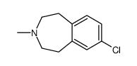 7-chloro-3-methyl-1,2,4,5-tetrahydro-3-benzazepine Structure