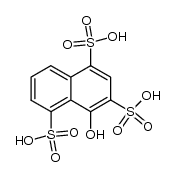 4-hydroxy-naphthalene-1,3,5-trisulfonic acid Structure