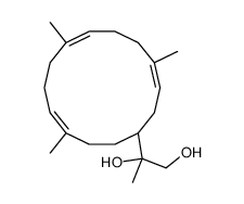 (2S)-2-[(1R,3Z,7Z,11Z)-4,8,12-trimethylcyclotetradeca-3,7,11-trien-1-yl]propane-1,2-diol Structure