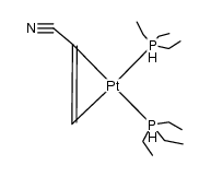 (acrylonitrile)bis(triethylphosphine)platinum(0) Structure