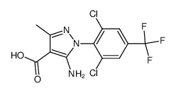 5-Amino-4-carboxy-1-(2,6-dichloro-4-trifluoromethylphenyl)-3-methylpyrazole结构式