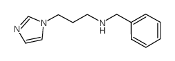 Benzyl-(3-imidazol-1-yl-propyl)-amine结构式