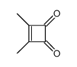 3,4-dimethylcyclobut-3-ene-1,2-dione结构式