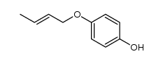 (E)-4-(but-2-en-1-yloxy)phenol Structure