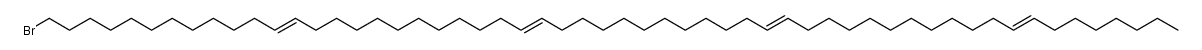 1-bromohexapentaconta-12,24,36,48-tetraene结构式