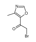 Ethanone, 2-bromo-1-(4-methyl-5-oxazolyl)- (9CI) Structure