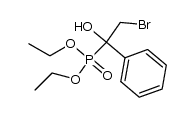 diethyl (2-bromo-1-hydroxy-1-phenylethyl)phosphonate结构式