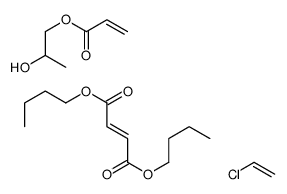 chloroethene,dibutyl (Z)-but-2-enedioate,2-hydroxypropyl prop-2-enoate结构式