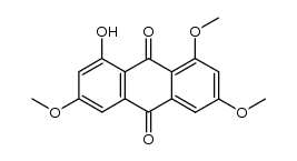 1-hydroxy-3,6,8-trimethoxyanthracene-9,10-dione Structure