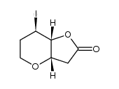 (3aS,7R,7aR)-7-iodohexahydro-2H-furo[3,2-b]pyran-2-one Structure
