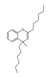 4-methyl-2,4-dihexyl-4H-chromene Structure