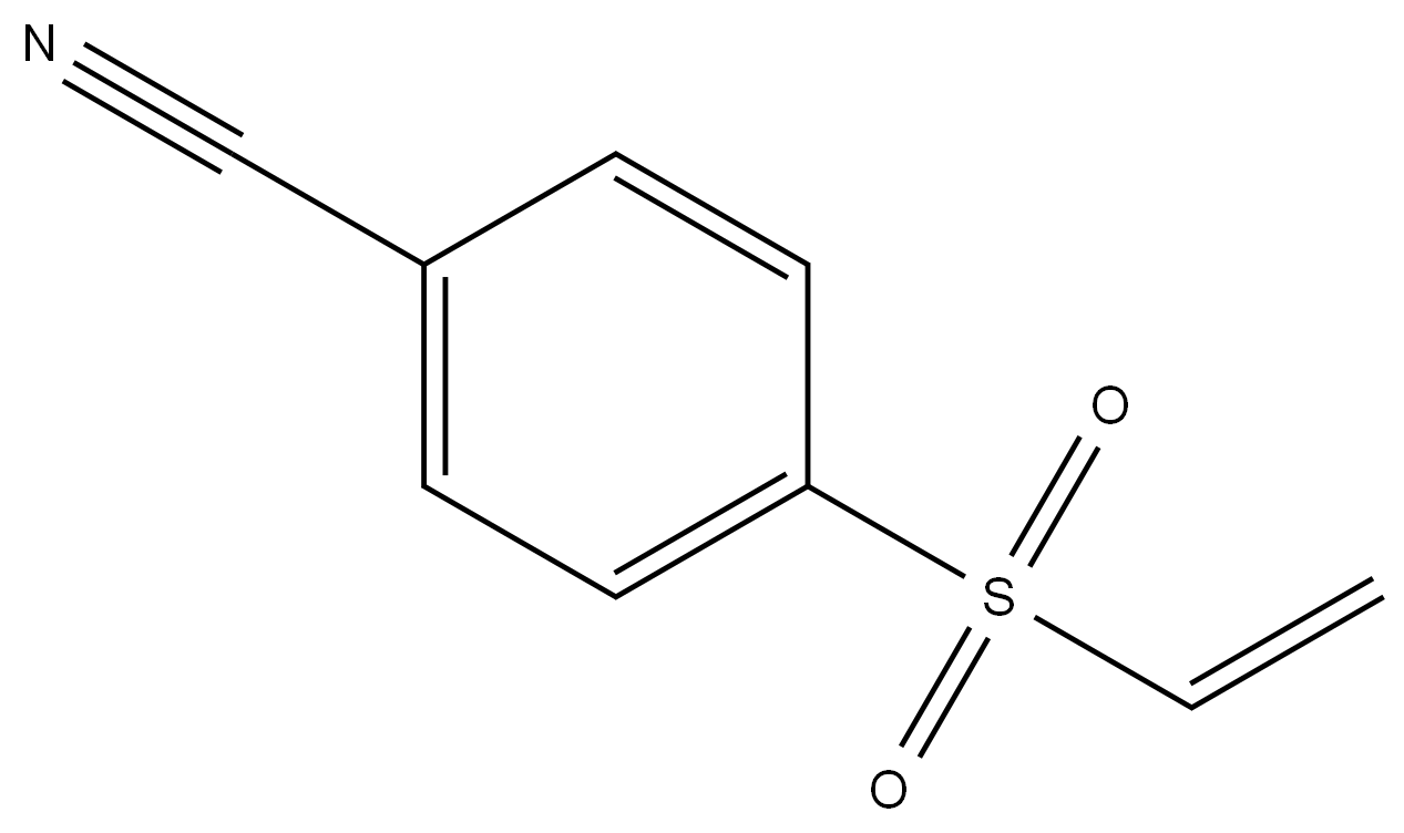 4-(乙烯磺酰)苯甲腈结构式