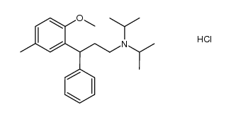 N,N-diisopropyl-3-(2-methoxy-5-methylphenyl)-3-phenylpropan-1-amine hydrochloride结构式