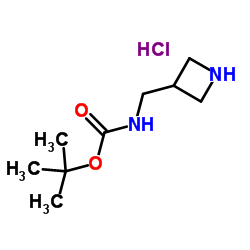 tert-butyl N-(azetidin-3-ylmethyl)carbamate hydrochloride Structure