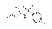 (E)-N-(hex-4-en-3-yl)-4-methylbenzenesulfonamide Structure