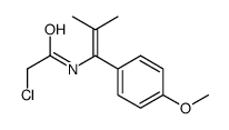 2-chloro-N-[1-(4-methoxyphenyl)-2-methylprop-1-enyl]acetamide结构式
