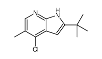 1H-Pyrrolo[2,3-b]pyridine, 4-chloro-2-(1,1-dimethylethyl)-5-Methyl- structure