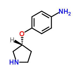 4-[(3R)-3-Pyrrolidinyloxy]aniline结构式