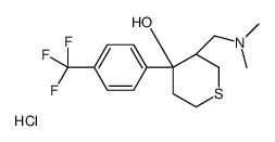 (3R,4S)-3-[(dimethylamino)methyl]-4-[4-(trifluoromethyl)phenyl]thian-4-ol,hydrochloride结构式