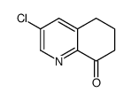 3-chloro-6,7-dihydro-5H-quinolin-8-one结构式