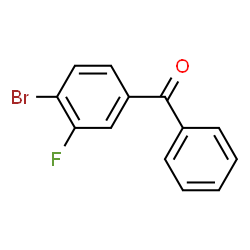 (4-Bromo-3-fluorophenyl)phenylmethanone结构式