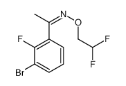 (E)-1-(3-bromo-2-fluorophenyl)-N-(2,2-difluoroethoxy)ethanimine结构式