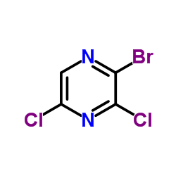 2-溴-3.5-二氯吡嗪结构式