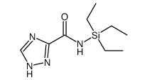 N-(triethylsilyl)-1H-1,2,4-triazole-3-carboxamide结构式