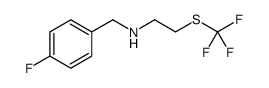 N-(4-Fluorobenzyl)-2-[(trifluoromethyl)sulfanyl]ethanamine Structure