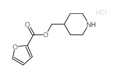 4-Piperidinylmethyl 2-furoate hydrochloride Structure