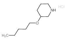 3-(Pentyloxy)piperidine hydrochloride Structure