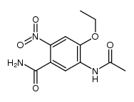 4-Ethoxy-5-acetylamido-2-nitro-benzoylamide Structure