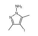 4-iodo-3,5-dimethyl-1H-pyrazol-1-amine结构式