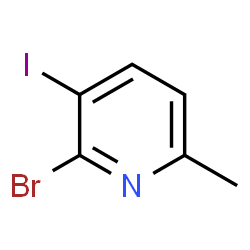 2-Bromo-3-iodo-6-methylpyridine Structure