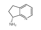 (7R)-6,7-二氢-5H-环戊并[b]吡啶-7-胺结构式