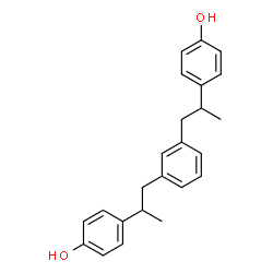 1,3-Bis(2-(4-hydroxyphenyl)-2-propyl)benzene结构式