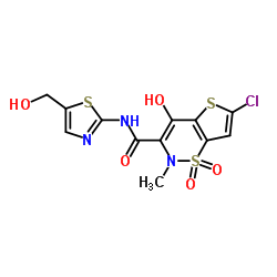 N-Des(2-pyridinyl)-N-(5-hydroxymethyl-2-thiazolyl) Lornoxicam Structure