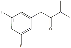 1-(3,5-Difluorophenyl)-3-methyl-2-butanone Structure