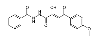 (Z)-N'-(2-hydroxy-4-(4-methoxyphenyl)-4-oxobut-2-enoyl)benzohydrazide Structure
