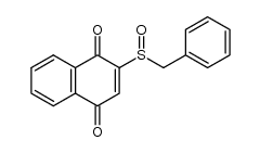 2-benzylsulfinyl-1,4-naphthoquinone结构式