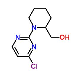 [1-(4-Chloro-2-pyrimidinyl)-2-piperidinyl]methanol结构式