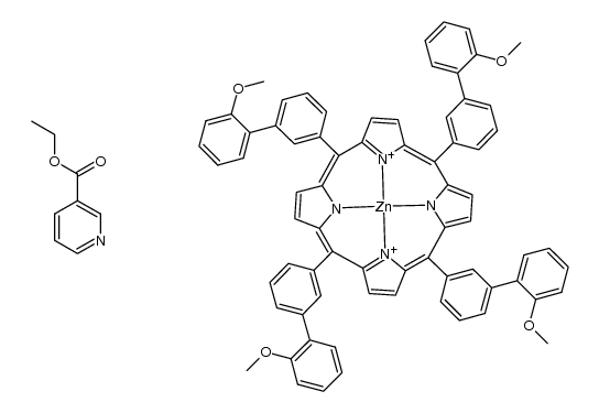 Zn((MeOC6H4C6H4)4C20H8N4)(EtOCOC5H4N) Structure