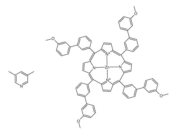 Zn((MeOC6H4C6H4)4C20H8N4)((CH3)2C5H3N) Structure