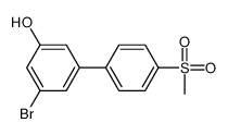 3-bromo-5-(4-methylsulfonylphenyl)phenol Structure