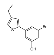 3-bromo-5-(4-ethylthiophen-2-yl)phenol Structure